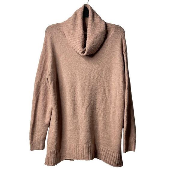 BP. Longline Turtleneck Oversized Sweater Top In Pink Adobe Size Large New - Picture 3 of 14